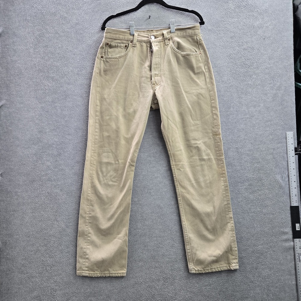 VINTAGE Levi's 501 Men Jeans 32X30 Brown Original Fit Straight Made In USA READ